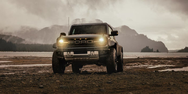 2025 Ford Bronco Sport off-road SUV on rugged terrain showcasing bold design