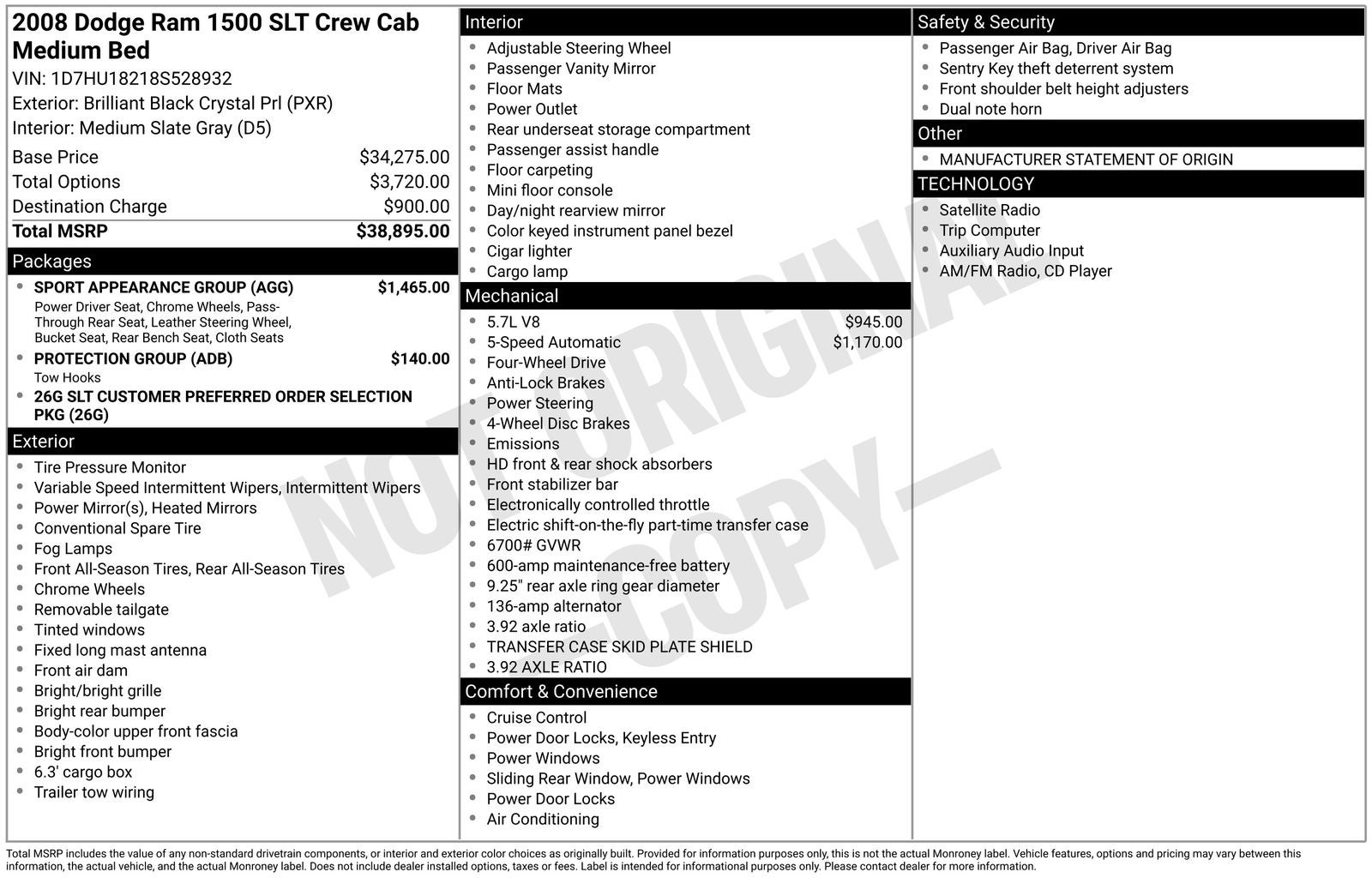 2008 Dodge Ram 1500 SLT