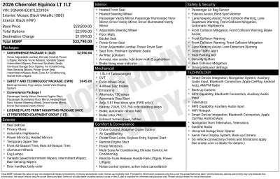 2026 Chevrolet Equinox LT