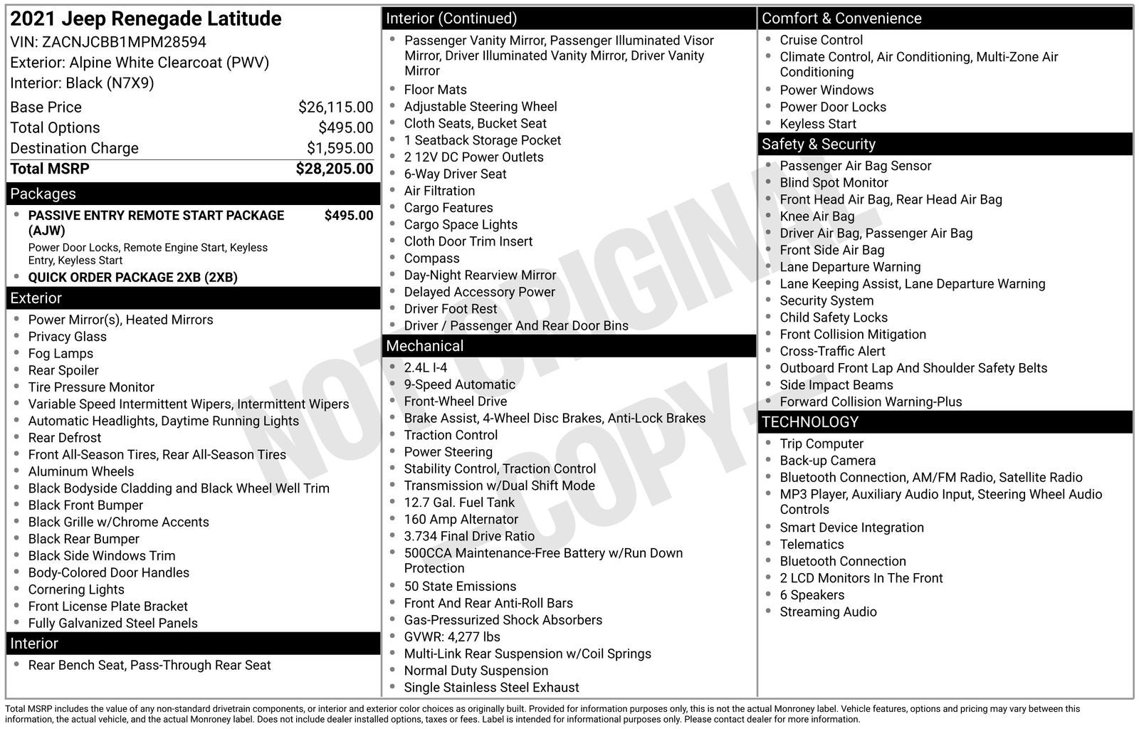 2021 Jeep Renegade Latitude