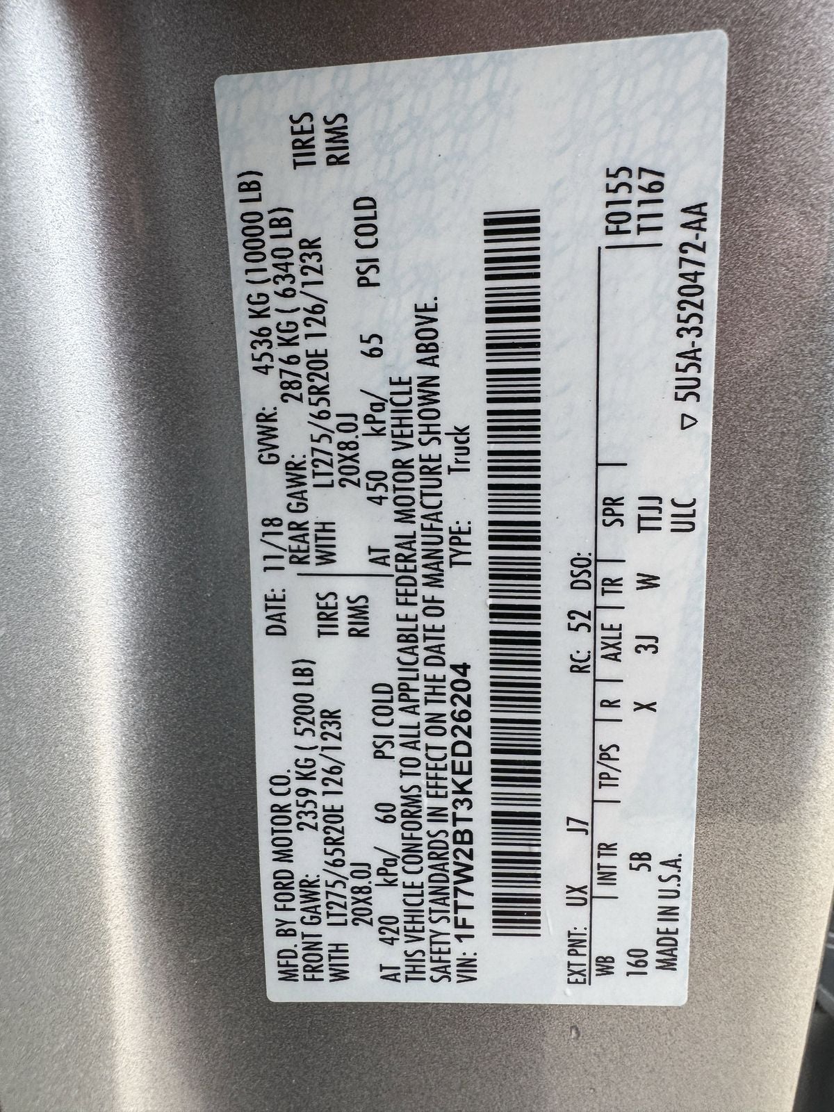 2019 Ford F-250SD Lariat