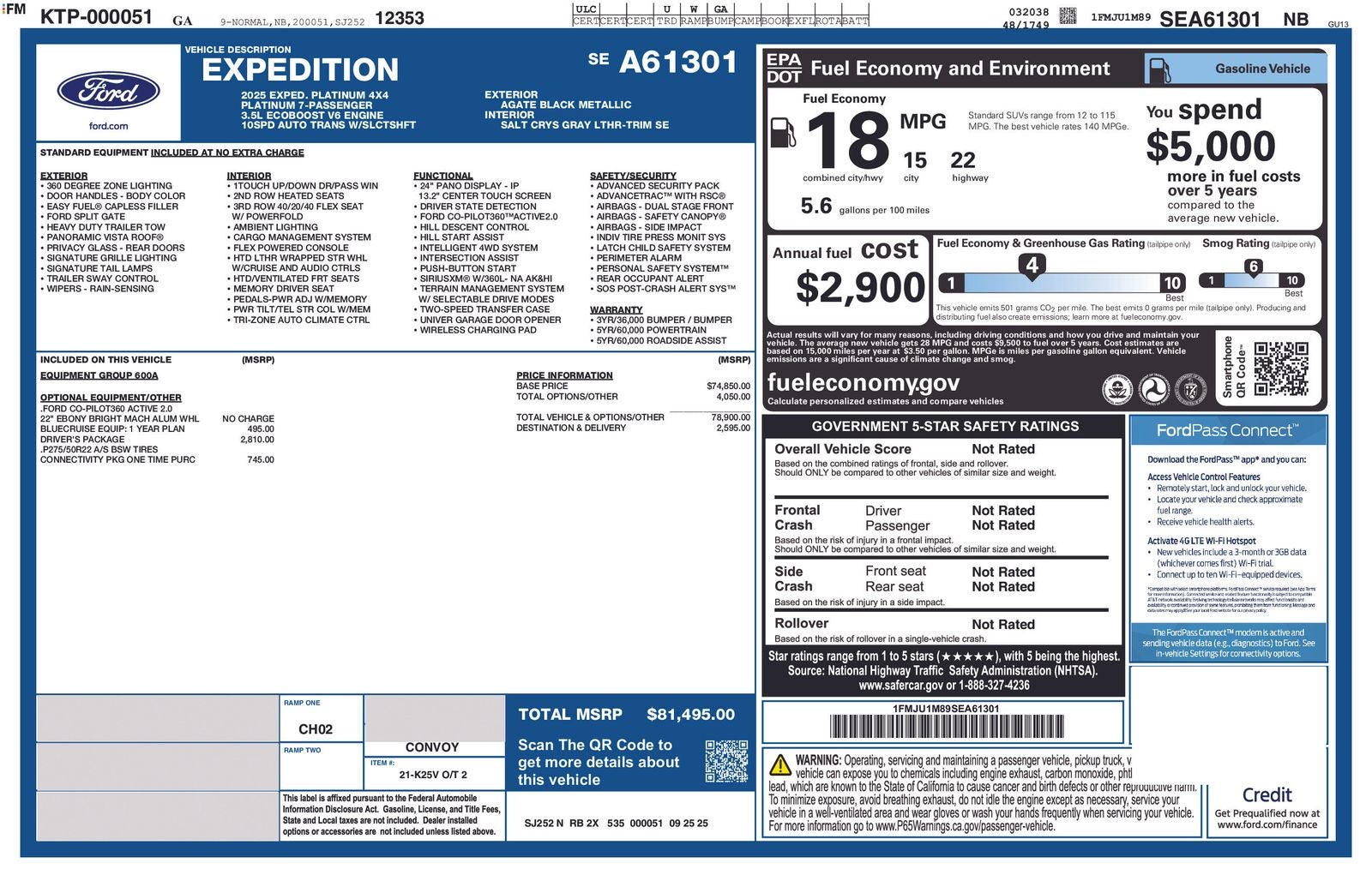 2025 Ford Expedition Platinum