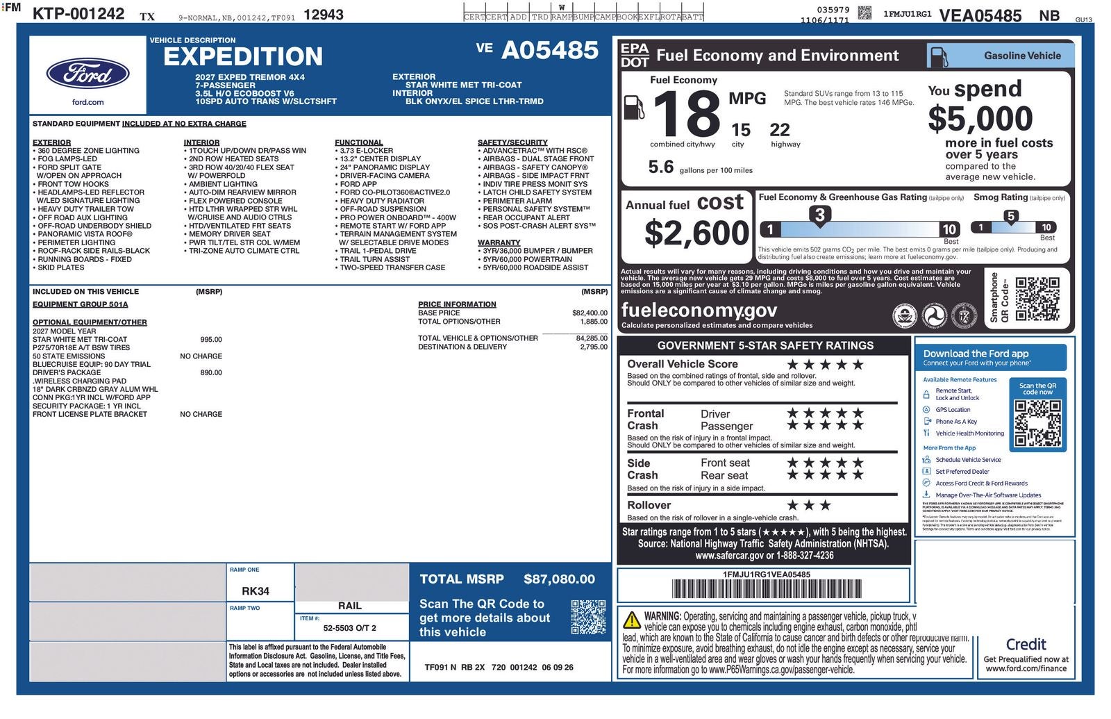2027 Ford Expedition Tremor