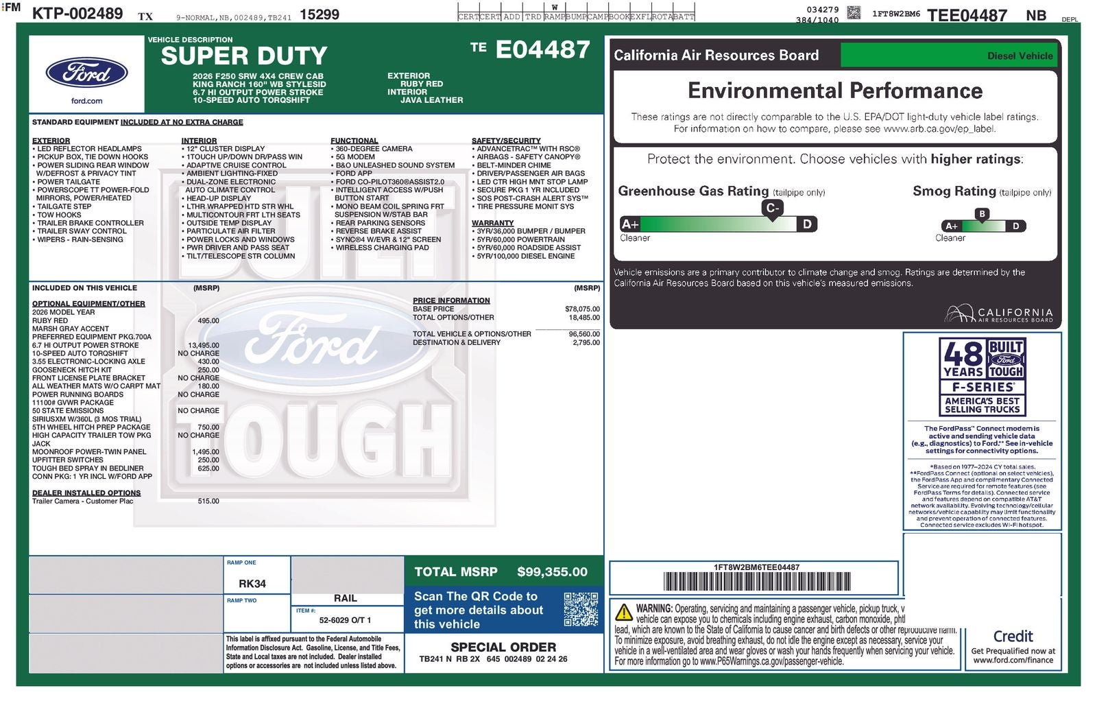2026 Ford F-250SD King Ranch