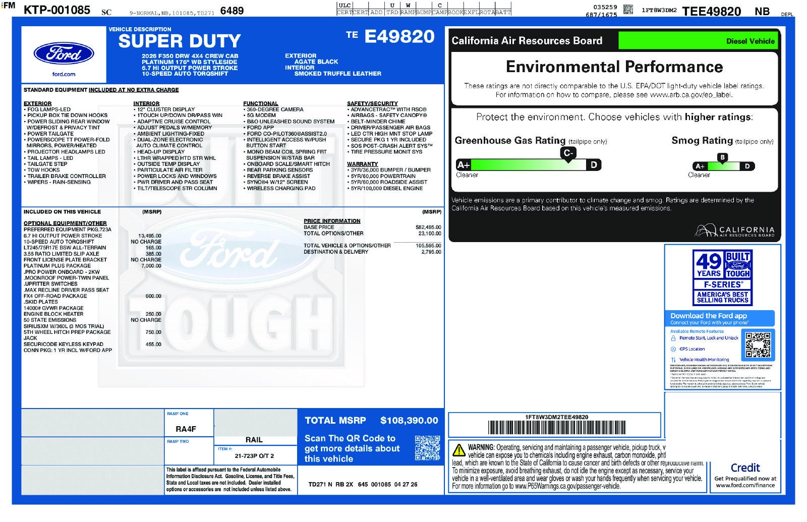 2026 Ford F-350SD Platinum DRW