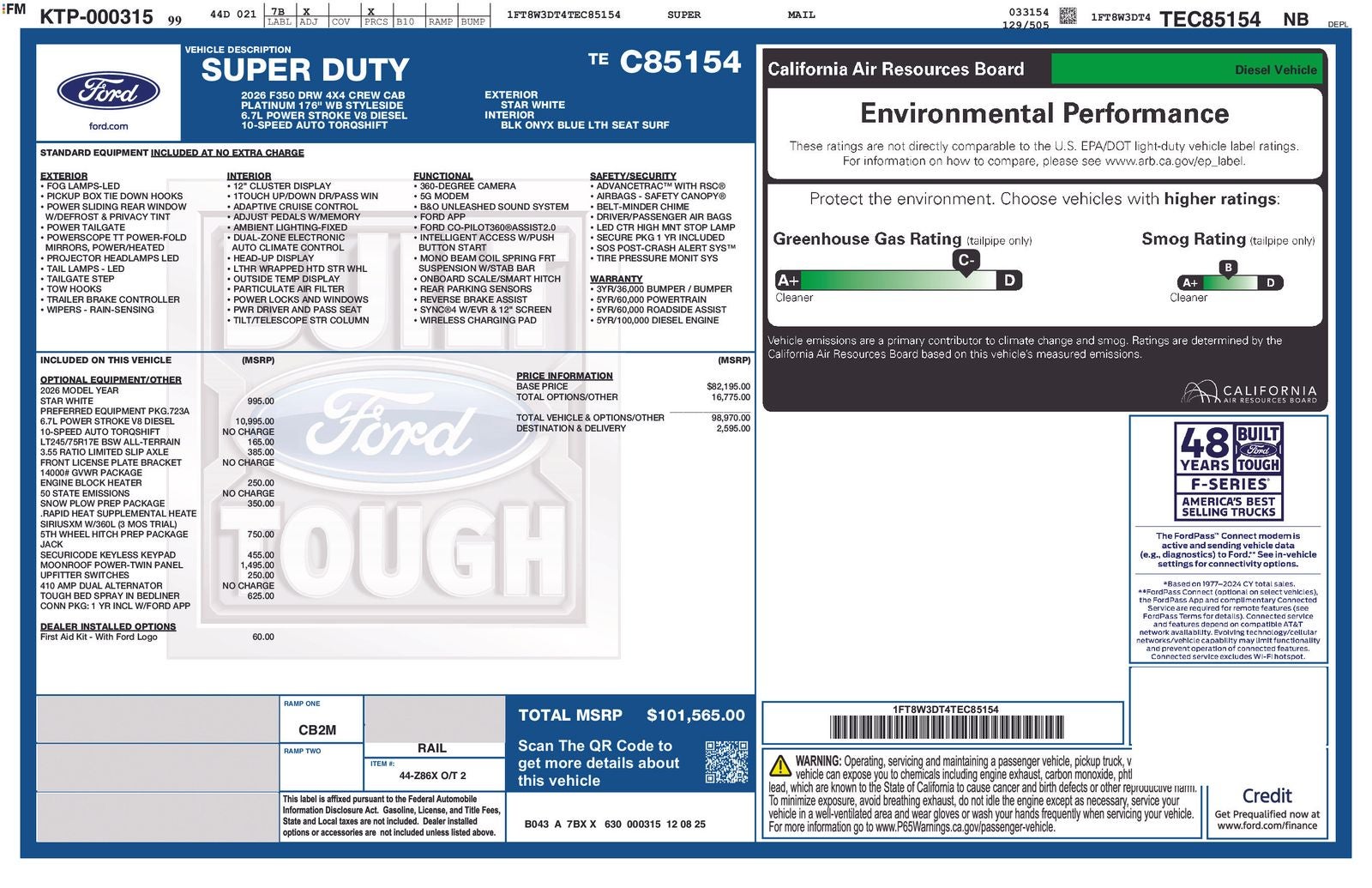 2026 Ford F-350SD Platinum DRW