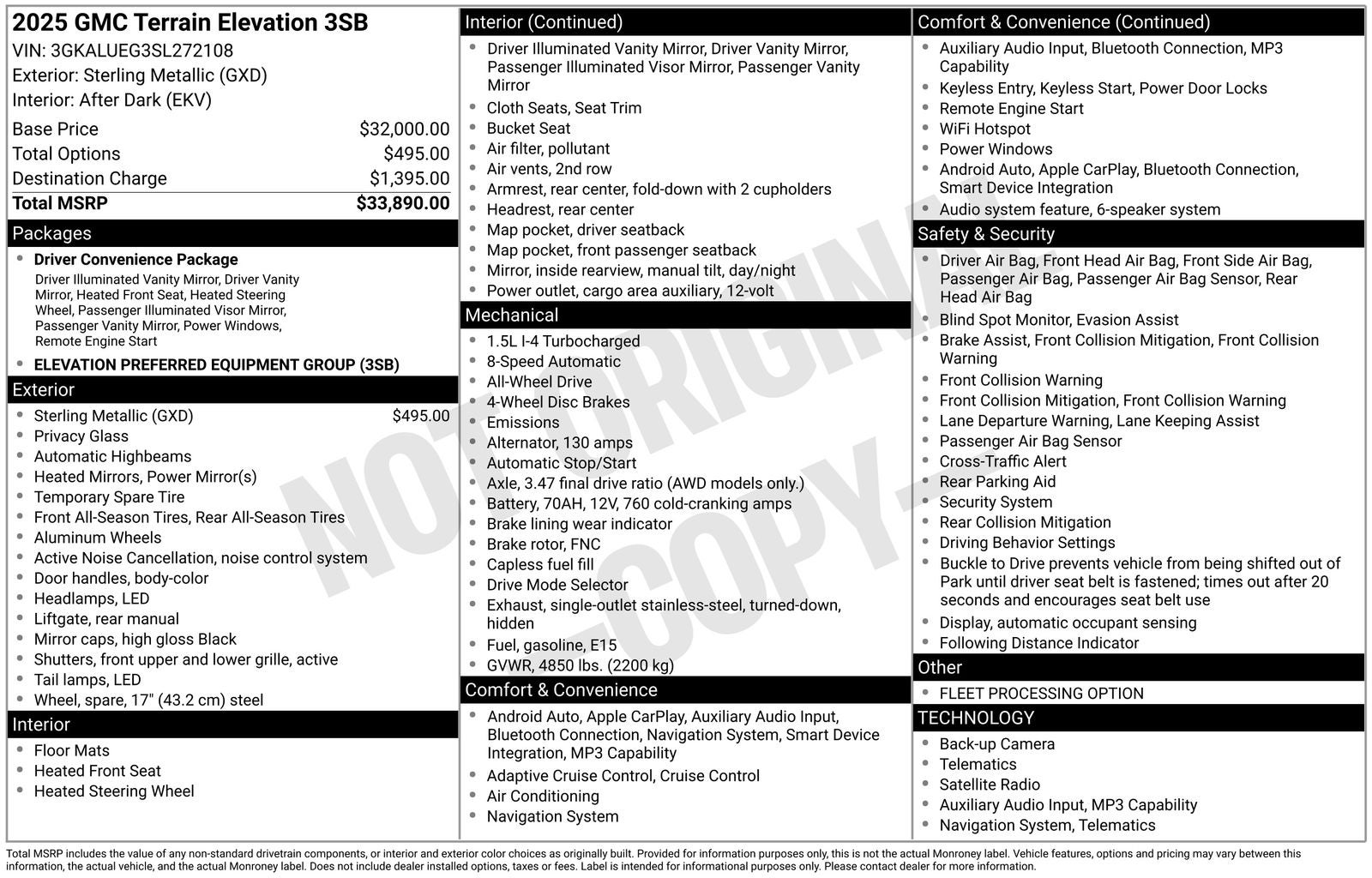 2025 GMC Terrain Elevation