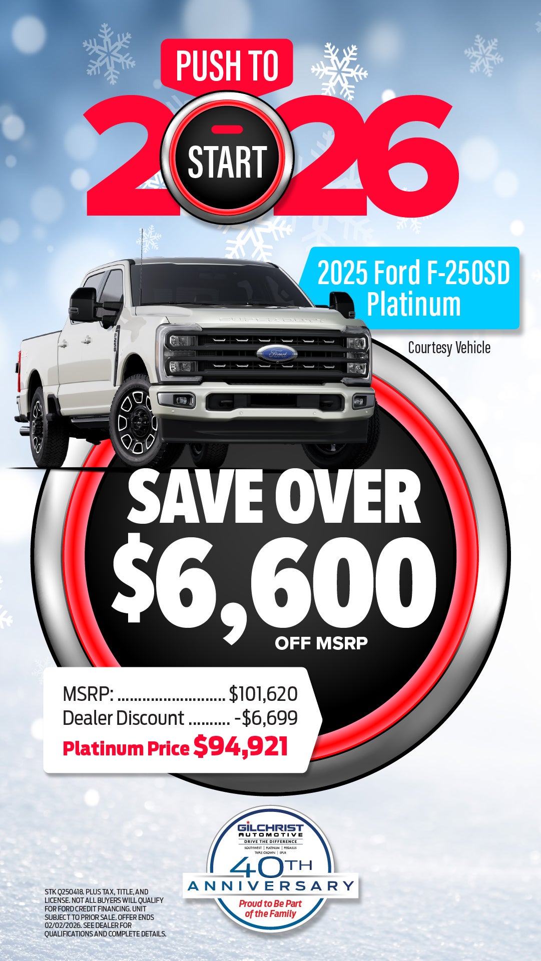 Shop Over $6,600 Off MSRP on 2025 Ford F-150 Super Duty!