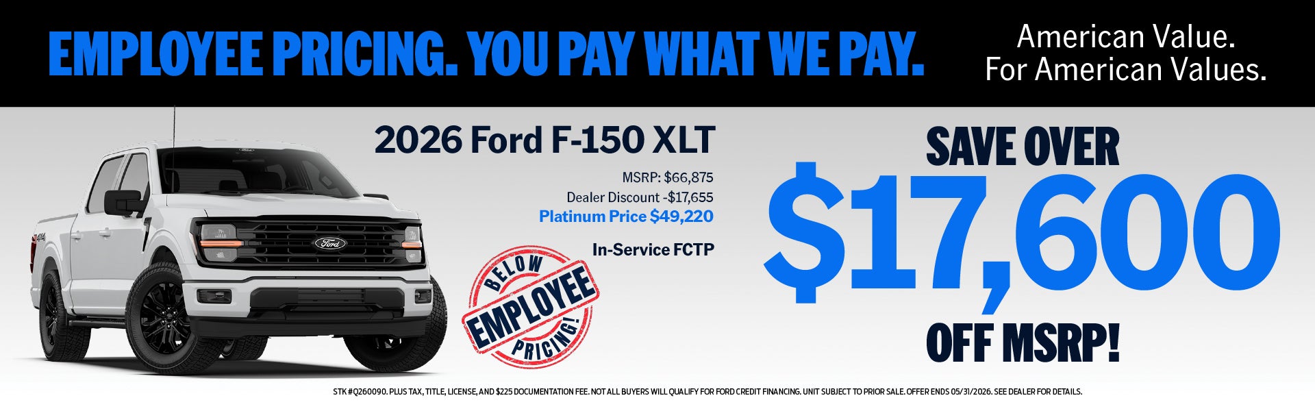 $17,600+ Off 2026 F-150 XLT!